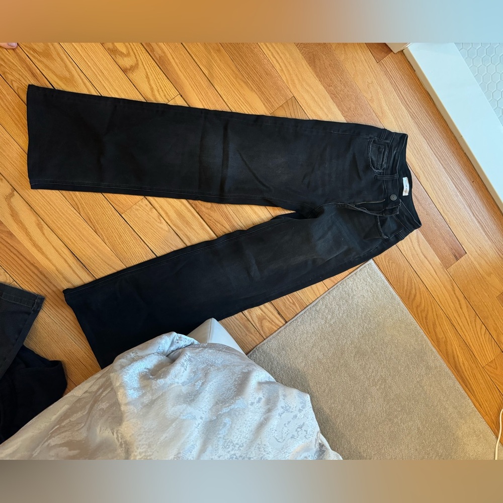 Flying monkey grey black jeans high rise flare boot cut